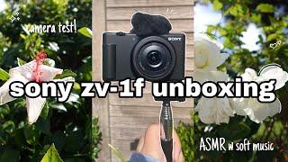 budget camera SONY ZV-1F UNBOXING: camera test, asmr, lofi bg music,