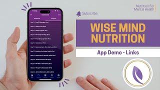 Wise Mind Nutrition App - Links