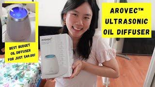 AROVEC™ Ultrasonic Essential Oil Diffuser Review + Unboxing - Small Oil Diffuser for Less than $50!