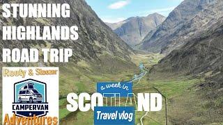 Campervan Road Trip in the Scottish Highlands. Day 1.