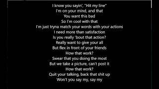 Summer Walker ft Bryson Tiller - Playing Games (Lyrics)