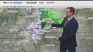 Christmas rain and snow in Colorado, rain in Denver