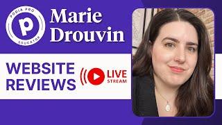 Live website review with Marie Drouvin (tech ecosystem expert and entrepreneur)