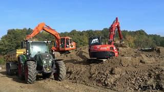 Terrassement 2017 | Pelleteuse DOOSAN & KUBOTA | Fendt 716 S4 Vario & Scania G480 | Sarl Moritz