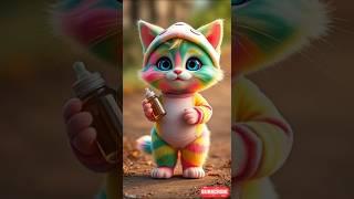 This Rainbow Cat's Milk Adventure  Is Hilarious!