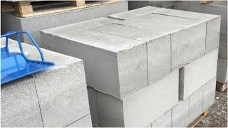 Non autoclaved lightweight aerated concrete blocks product line