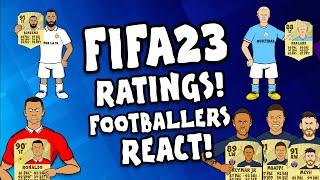 FIFA 23 RATINGS - FOOTBALLERS REACT (Feat Benzema Ronaldo Messi Neymar & More)