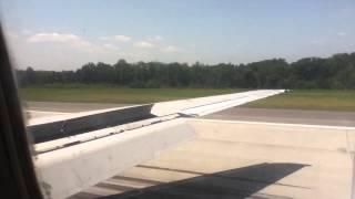 Landing in a plane