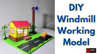 How To Make a Working Model Of Windmill or Wind Turbine School Project/ Science School Project