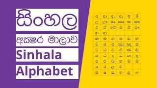 Sinhala Alphabet - Vowels | සිංහල අක්ෂර මාලාව (ස්වර)