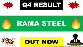 Rama Steel Q4 Results 2024 | Rama Steel Result Today | Rama Steel Share Latest News | Rama Steel