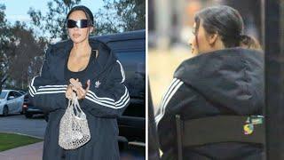 Kim Kardashian Dons Chic Balenciaga Jacket At Son Saint's Basketball Game