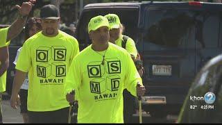 Big Island man walks around Oahu to raise awareness for muscular dystrophy