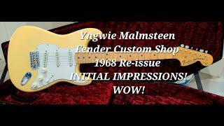 Yngwie Signature Fender Custom Shop Initial Impressions!     1968 Re-Issue!