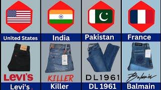 Jeans Brand from Different countries