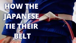 How the Japanese tie their Belt