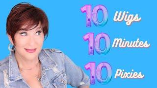 10 WIGS IN 10 MINUTES | Ellen Wille | PIXIES PIXIES PIXIES | 10 Colors 10 Styles 10 Minutes