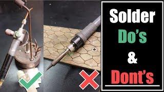 Jewelry Soldering do's and dont's - solder 101