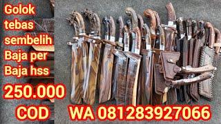 TERSEDIA GOLOK TEBAS DAN SEMBELIH BAHAN BERING PER WILLYS HSS COD 081283927066