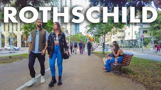 TEL AVIV's MOST FAMOUS boulevard - ROTHSCHILD, Israel | 4K 60 FPS UHD Relaxing Virtual Walk