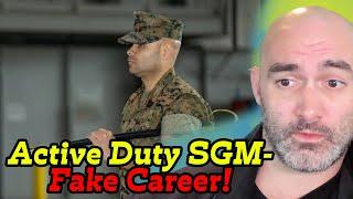 USMC SGM BUSTED w/ FAKE Purple Heart, Combat Ribbon!