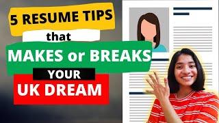 UK Resume writing TIPS 2022- HEALTHCARE JOBS RESUME Tips for UK Resumes