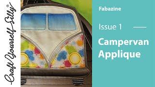 Campervan Applique | Fabazine | Issue 1