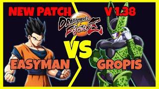 DBFZ NEW PATCH 1.38 - EASYMAN vs GROPIS (SSJ Vegeta, SSJ Goku, A. Gohan vs Baby 2,  Cell, Frieza)