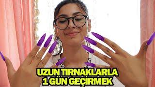 UZUN RENKLİ TIRNAKLARLA 1 GÜN GEÇİRDİM EYLÜL LAL