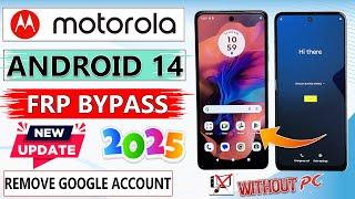 ALL MOTOROLA MOTO FRP BYPASS/GOOGLE ACCOUNT BYPASS ANDROID 14 WITHOUT PC MOTOROLA FRP UNLOCK 2025