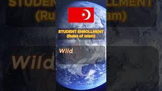 The Population of the Colored People  | Student Enrollment (Rules of Islam)