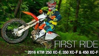 2016 KTM 250 XC-F, 350 XC-F & 450 XC-F First Rides - MotoUSA