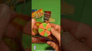 ASMR Most Popular Candys. Some lots Of Colorful Rainbow Lollipop Candy. Unpacking Chocolate.