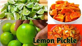 Lemon Pickle Recipe In Telugu||నిమ్మకాయ నిల్వ పచ్చడి|| Nimmakaya Uragaya || How To Make Lemon Pickle