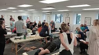 Dr Khorrami Teaching Osteopathic Thermogenic Techniques to National Academy of Osteopathy Students