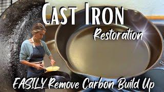 SEASONING & RESTORING A CAST IRON SKILLET FOR A NON-STICK SURFACE