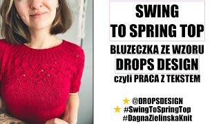 Swing To Spring Top ze wzoru Drops. Praca z tekstem.