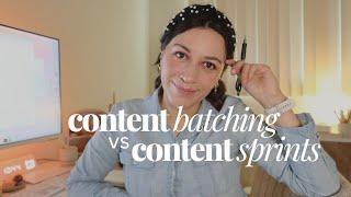 Content Planning Strategies: Content Batching vs Content Sprints