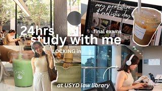 24-hr study vlog at Sydney Uni  LOCKING in at the library & cafe, cramming, study tips