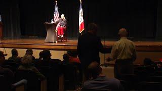 Navy Vet calls Trump threat to democracy, Sen. Ernst responds "he listens"