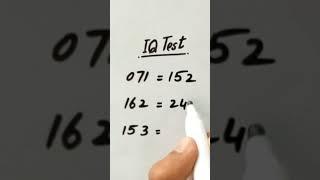 IQ Test let's solve it and comment answer also subscribe channel thanks | #shorts