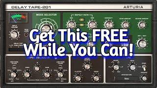 Limited Time Cool FREE Tape Delay VST Plugin - Delay Tape-201 by Arturia - Installation & Review