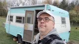 completed camper renovation to chicken coop