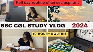 SSC CGL Study Vlog 2024 | Aspirant life | A productive day #ssc #ssccgl #studyvlog