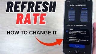 How to Change REFRESH RATE (60 Hz - 120 Hz) on Samsung Galaxy A Series