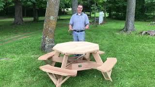 49” Octagon Top Picnic Table