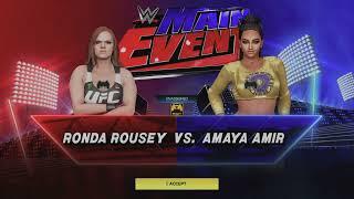 WWE 2K23 RONDA ROUSEY VS AMAYA AMIR