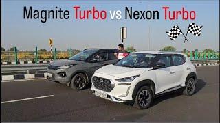 Magnite Turbo vs Nexon Turbo! Drag Race #magnite #nexon #dragrace #race #nissan #tata