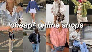 CHEAP online clothing stores to find trendy and aesthetic clothing! affordable places to shop online