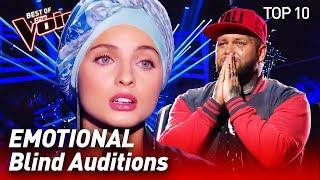 TOP 10 | MOST EMOTIONAL Blind Auditions in The Voice that made the Coaches cry